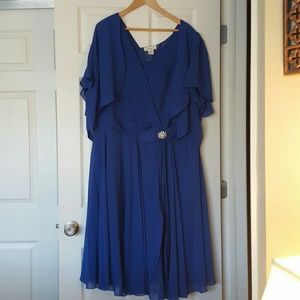 Roaman's Sapphire Blue Formal Dress & Jacket - 28W