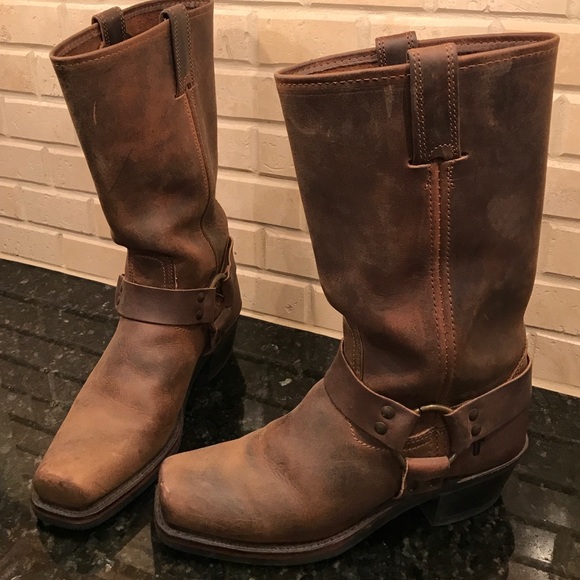 Leather boots