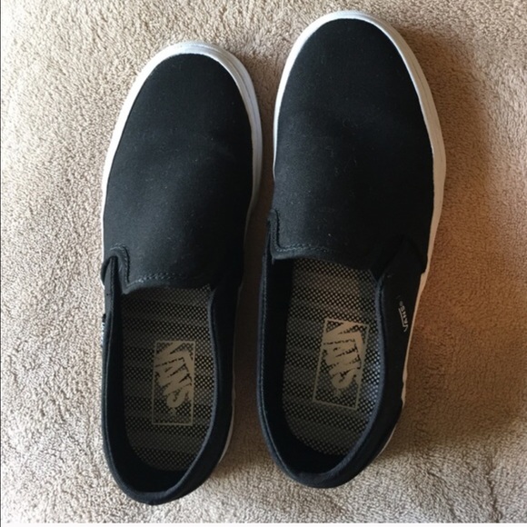 Black slip on vans