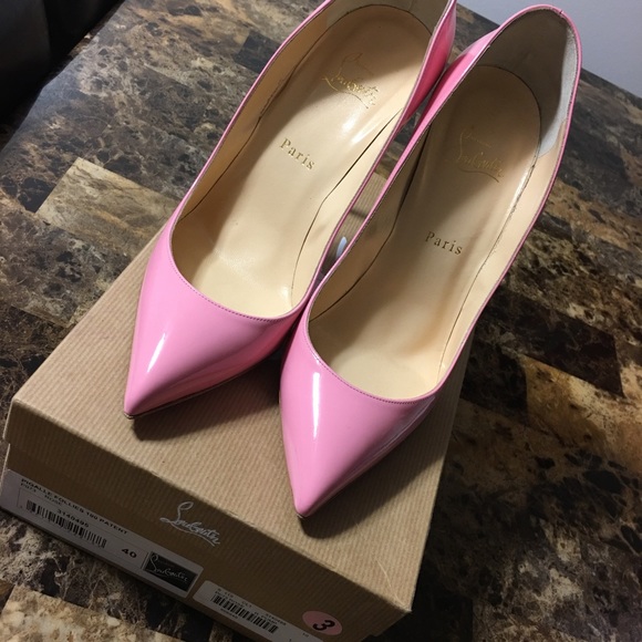 Christian louboutin pink patent 100pigalles $450PP