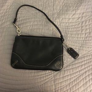 Black coach wristlet