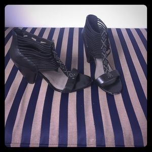 Vince Camuto black ankle shoes