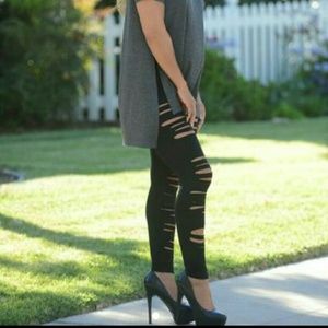 Destroyed Ripped Leggings