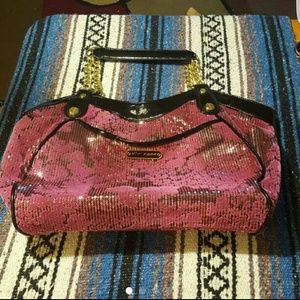 Authentic Pink Sequin Betsy Johnson Bag