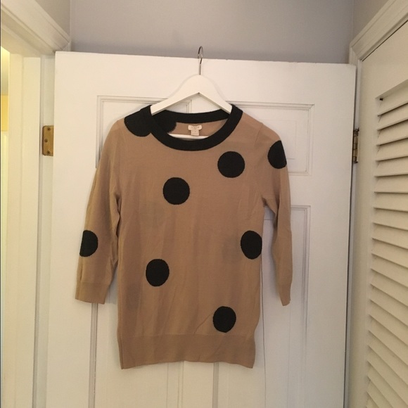 J. Crew Polka Dot Sweater