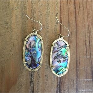 Kendra Scott "Elle" Earrings in Abalone Shell
