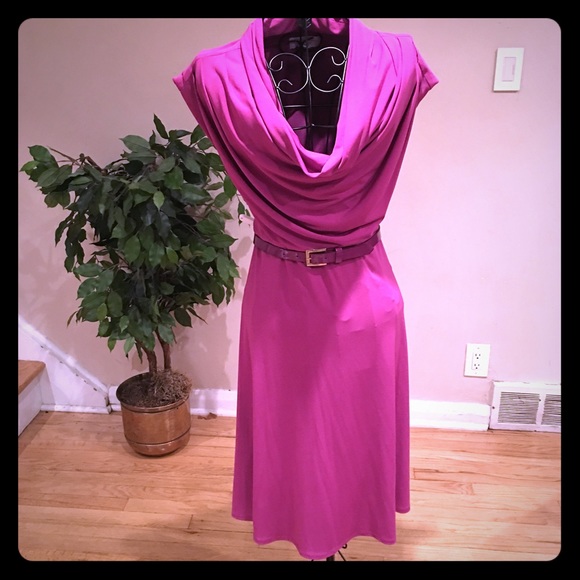 Jessica Simpson cowl neck sheath dress