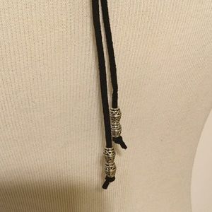 Deja Vu Designs Jewelry - Evil Eye Black Faux Suede Choker Wrap Necklace Deja Vu Designs Jewelry - Evil Eye Black Faux Suede Choker Wrap Necklace