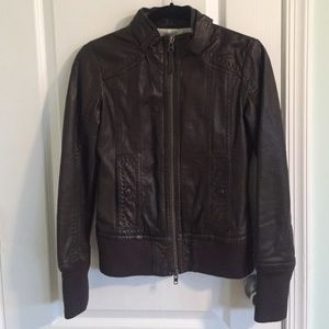 Mackage Brown leather jacket sz. P/S