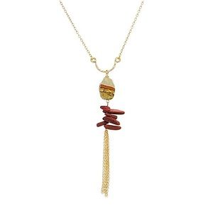 Natural Stone Tassel Necklace Natural Stone Tassel Necklace