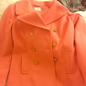 Women's peach peacoat