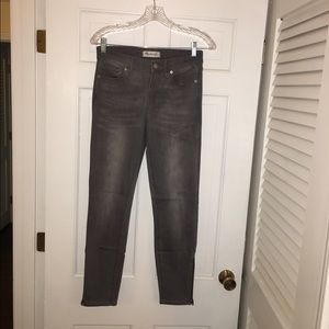 Madewell Gray Zip Denim