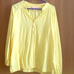 Pale yellow Lilly Pulitzer Elsa Top