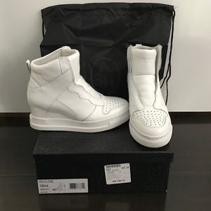 ASH White Sneaker Wedges