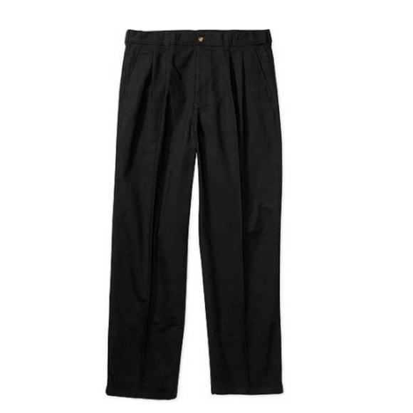 George men's front pleated wrinkle resistant pants
