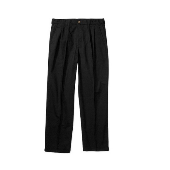 George men's front pleated wrinkle resistant pants