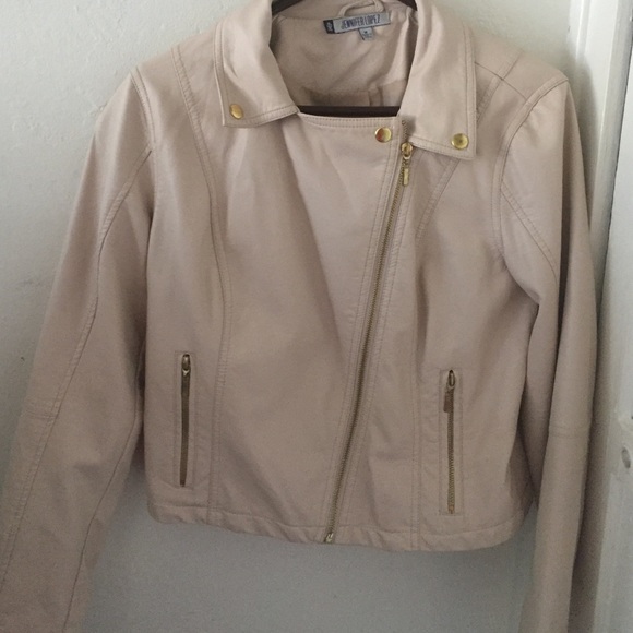 Soft pink leather jacket