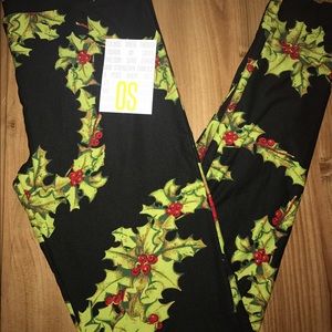Lularoe Christmas leggings OS