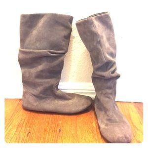 Steve Madden Slouchy Suede Leather Boots Size 9.5