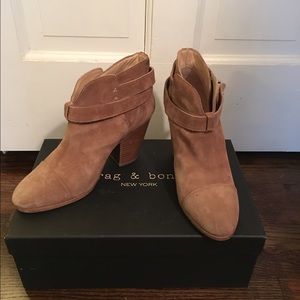 Rag & Bone Harrow Bootie Camel Suede
