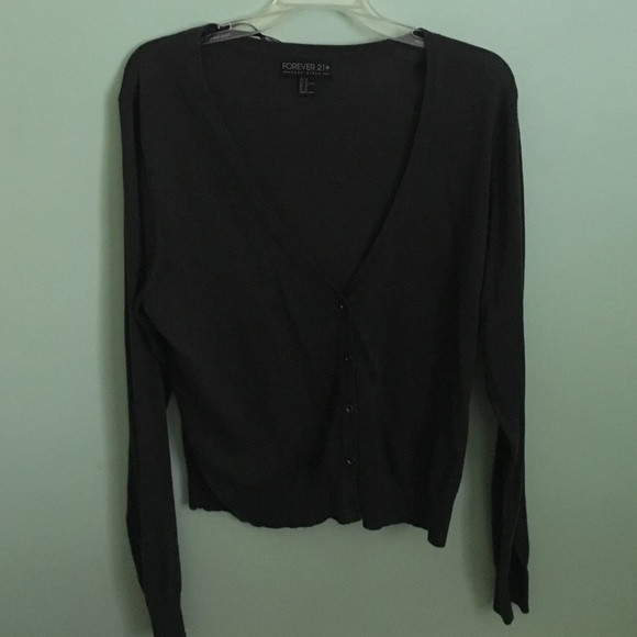 Forever 21 Plus Green Cardigan