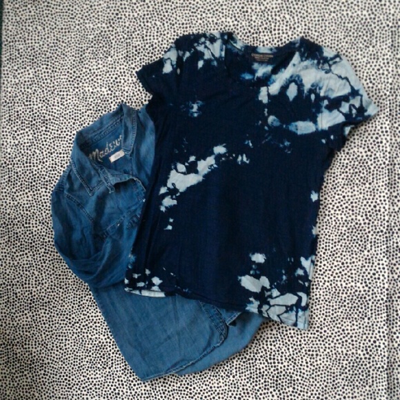 Cotton Citizen Indigo Collection blue tie dye tee