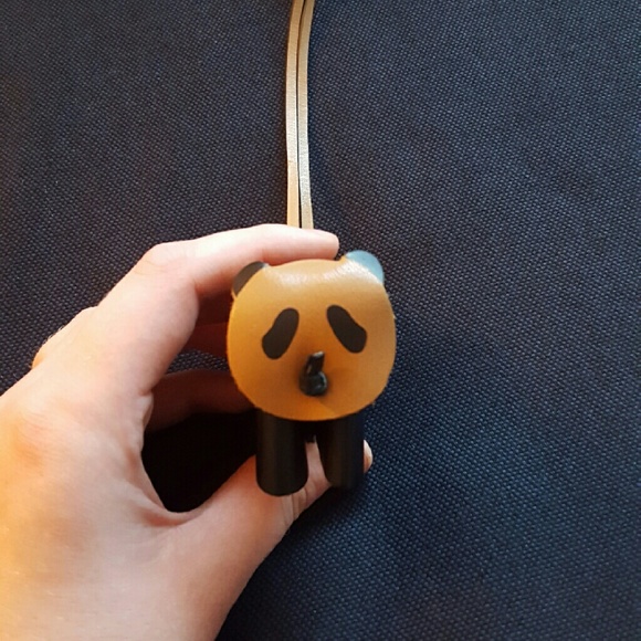 Fossil panda keychain