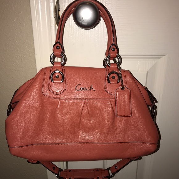 Coach Coral Leather Purse and Wallet Set