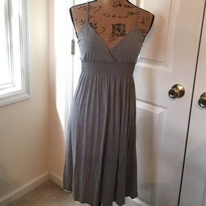 Gray spaghetti strap dress