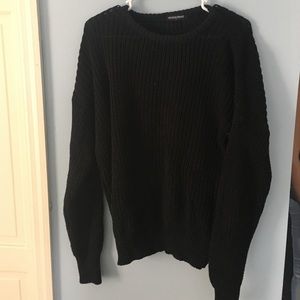 American apparel black knit sweater