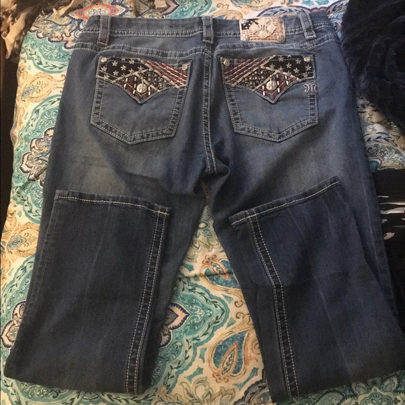 Miss me American flag easy crops