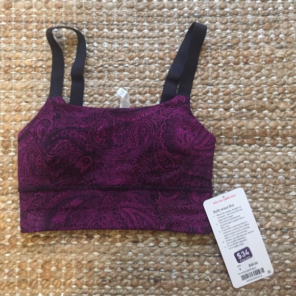 NWT Lululemon both ways bra
