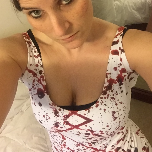Blackmilk blood splatter bodycon dress - Picture 2 of 4