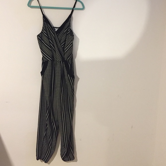 Black and white jumpsuit