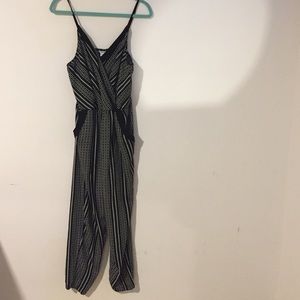 Black and white jumpsuit