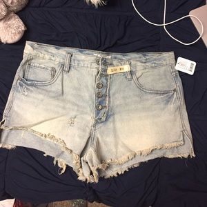 Denim shorts