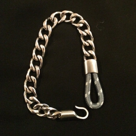 Fossil steel chain link bracelet