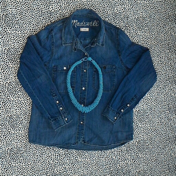 Madewell denim button down shirt