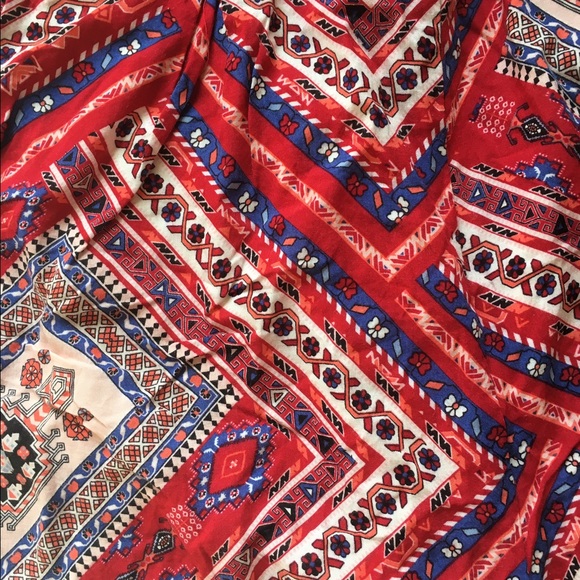 Red tribal print Romper - Picture 3 of 3