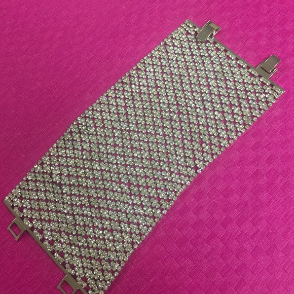 Amazing Crystal Flexi-Mesh Cuff,NWT - Picture 3 of 4