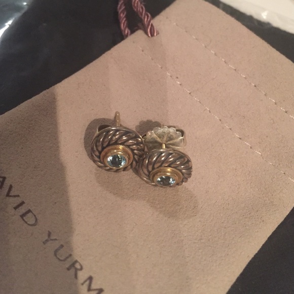 David Yurman Blue Topaz earrings