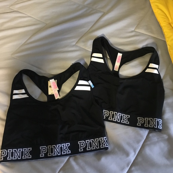 Pink sports bras