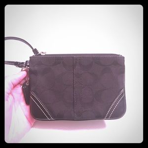 Authentic signature Coach Wristlet