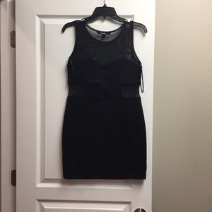 Cute black dress with mesh cut out