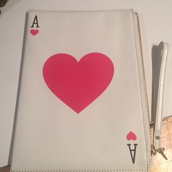Kate Spade Ace of Hearts large wristlet