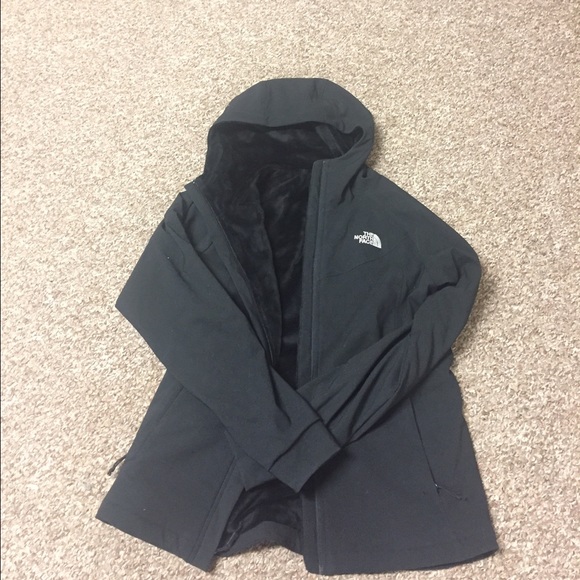 Fleece-lined North Face jacket