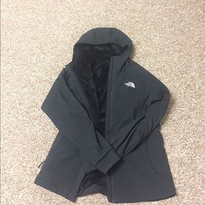 Fleece-lined North Face jacket