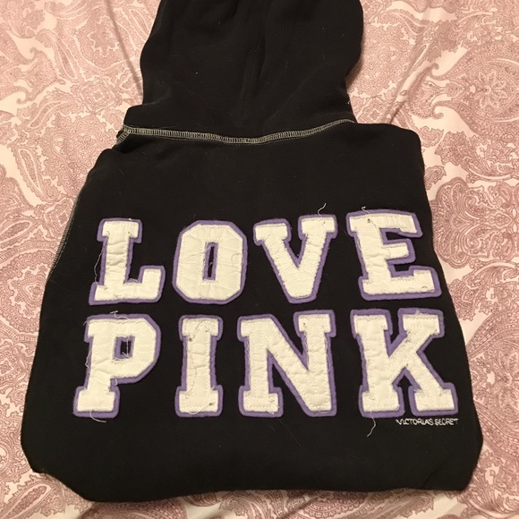 Black VS Pink zip up Hoodie