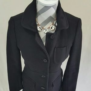 Discounted☃🎉 ClubMonaco Classic Wood Black Coat