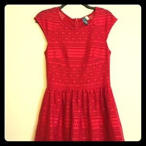 Red dress from Francesca's.